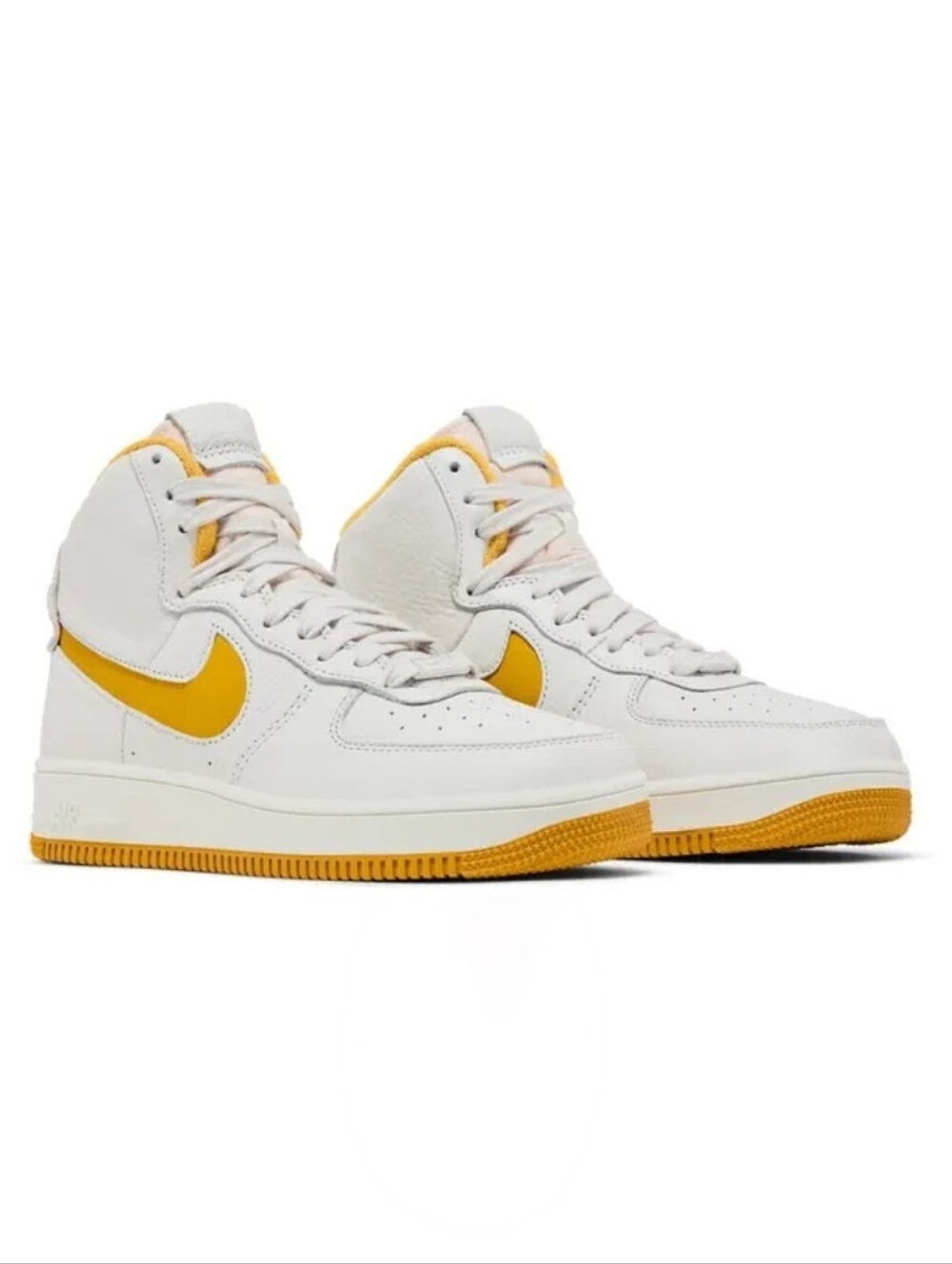 Nike Air Force 1 Sculpt Phantom Yellow Ochre High Top Tennis Shoes Sneakers 7.5